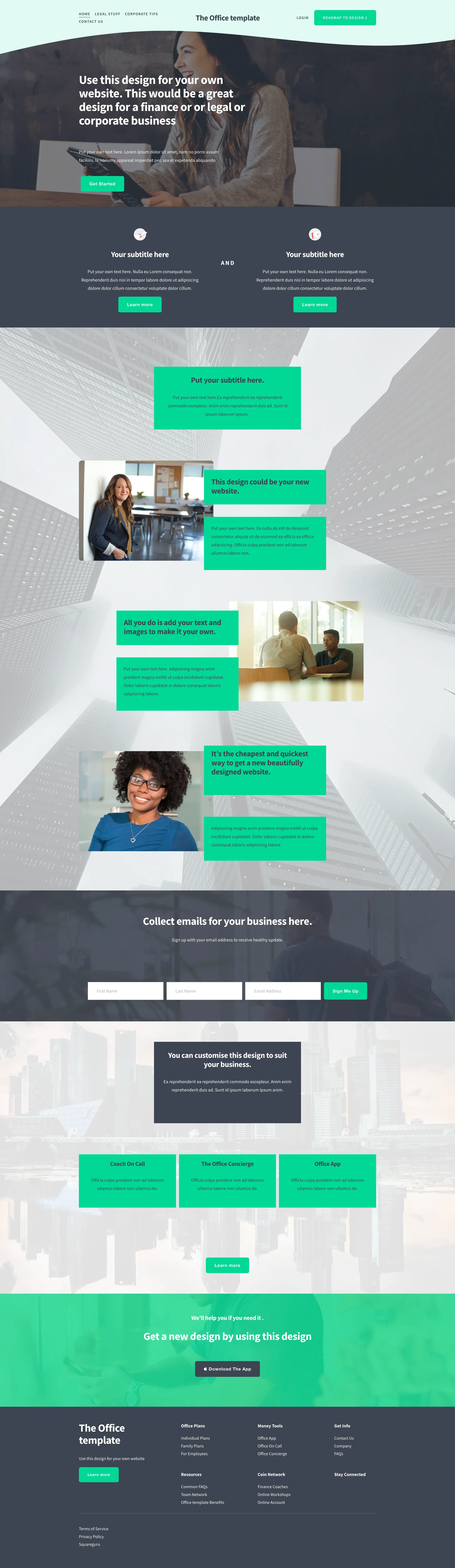 The Office Squarespace website template.webp