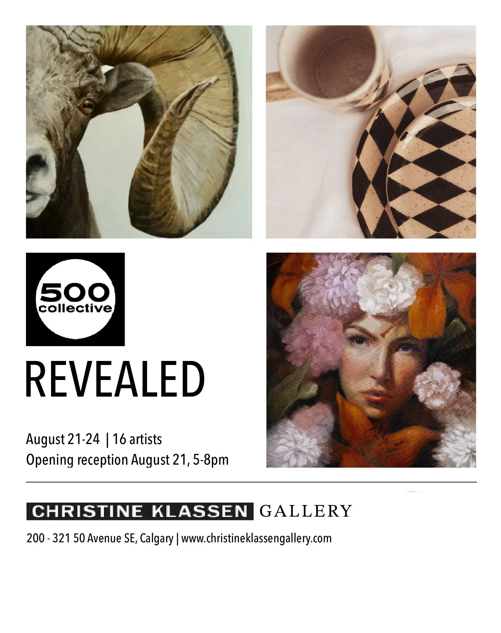 Revealed. 500 Collective Group Show at Christine Klassen Gallery