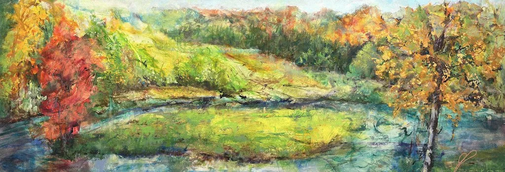 Jean Parker_A Burst of Autumn_Avrylic on Canvas.JPG