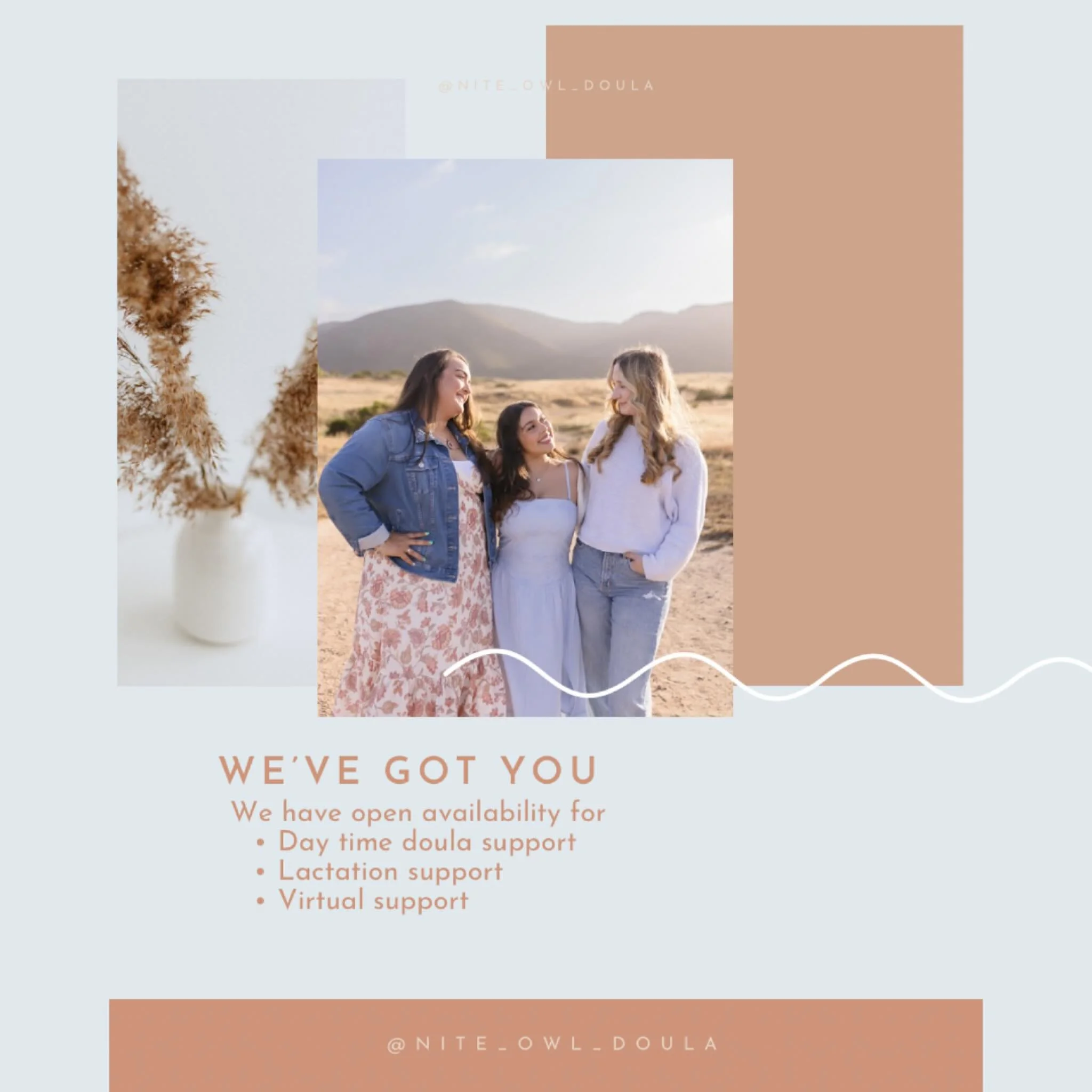 Please let us know how we can help you!

#doulasupport #daytimesupoort #availability #sandiegodoula #sandiego_ca #lactation #lactationsupport #fourthtrimester #virtualsupport