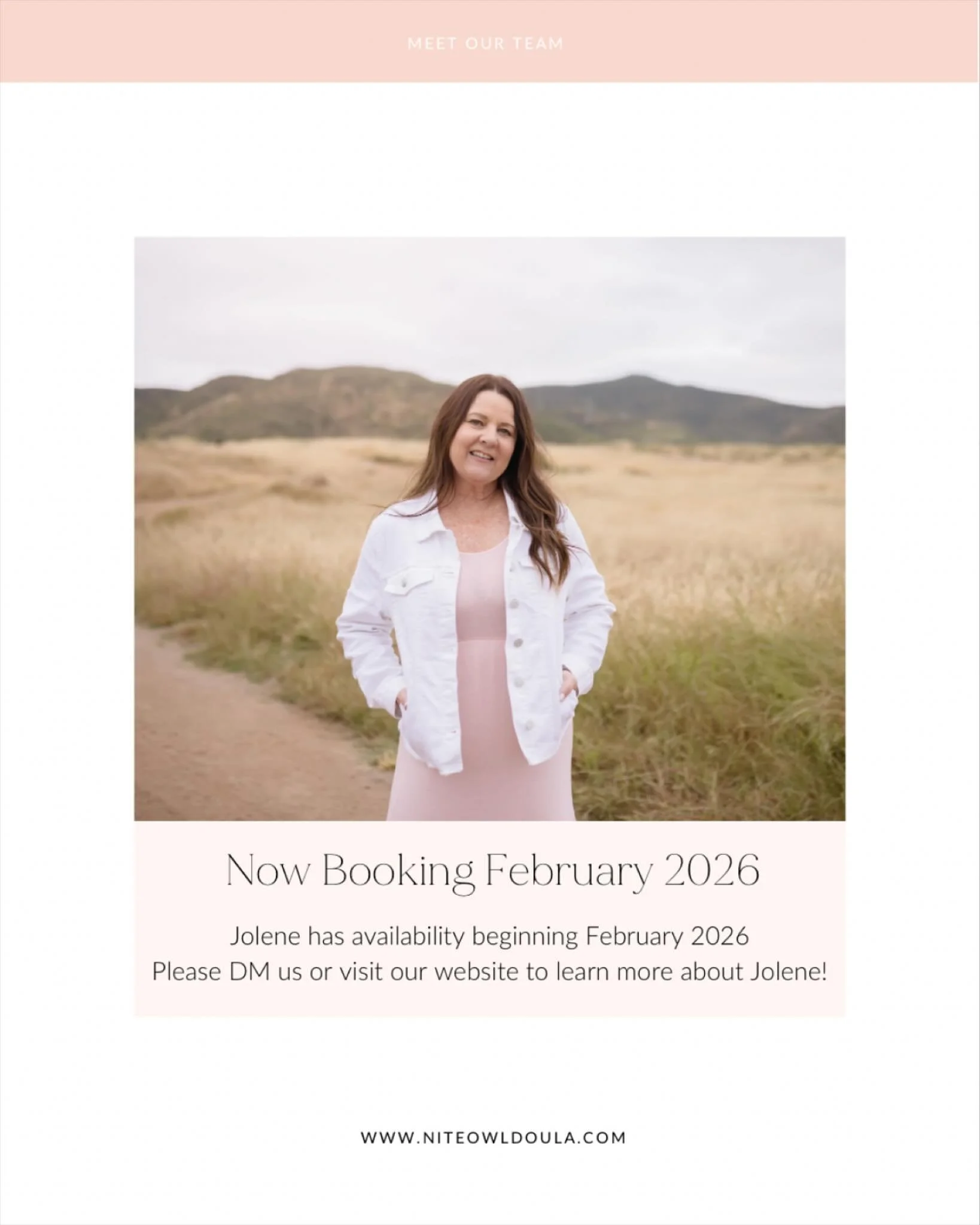 ✨ Our incredible Jolene is now booking for February 2026! ✨
If you&rsquo;re expecting and want extra support during your postpartum period, we&rsquo;d love to connect you with Jolene or any of our available postpartum doulas. 💛
Whether you&rsquo;re 