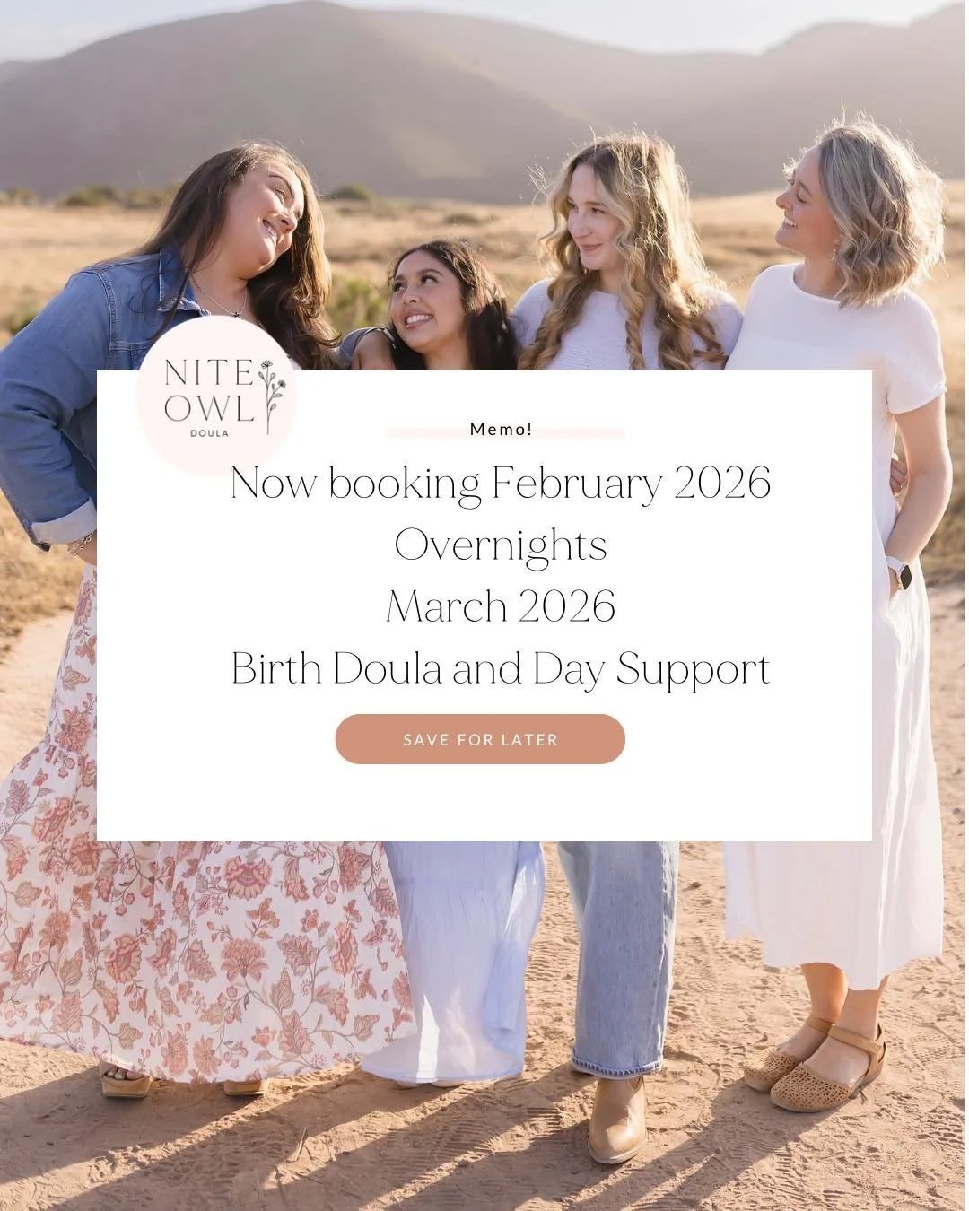 ✨ Exciting News! ✨
We&rsquo;re officially booking into 2026 and would love to support you on your journey into parenthood.
🍼 Overnight Postpartum Doula Support: Now booking for February 2026
🌼 Birth Doulas &amp; Daytime Postpartum Support: Booking 