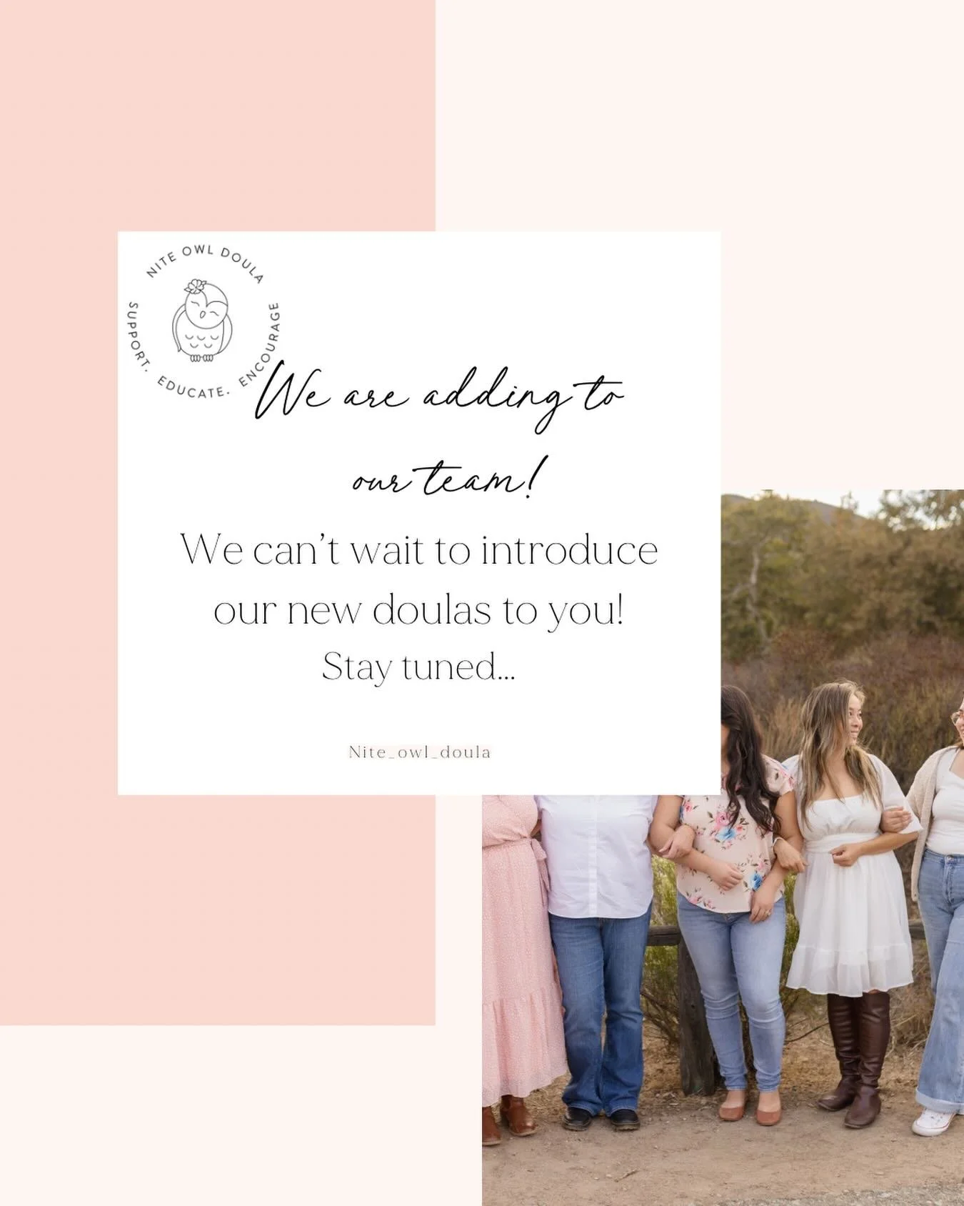 There are so many wonderful families in San Diego seeking doula support; both prenatal and postpartum. We are so happy to let you know we&rsquo;ve added two wonderful doulas to our team to help us support more families.
We&rsquo;ve got you!
Stay tune