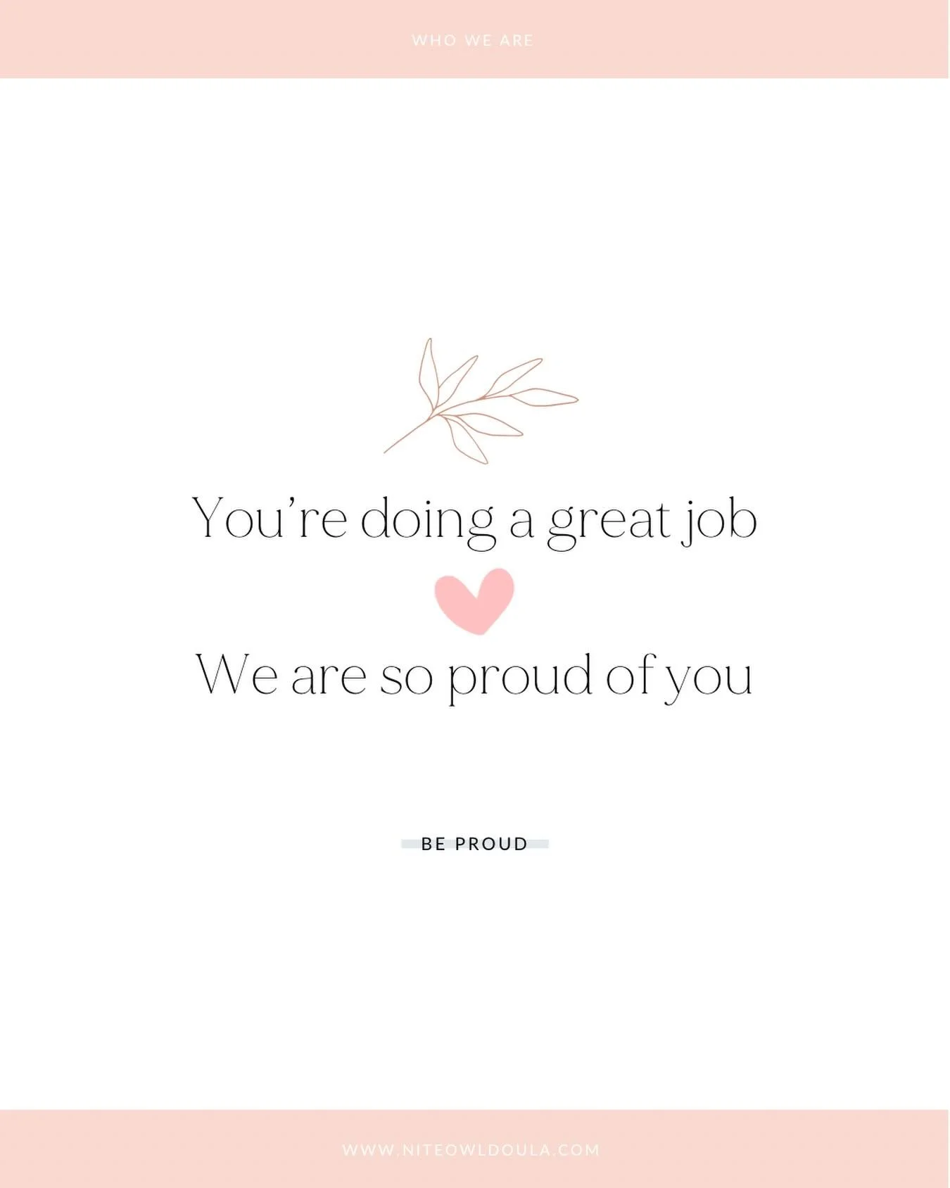 Hey, just so you, you&rsquo;re doing great!
No notes!
#postpartum #newborn #fourthtrimestersupport #doulasupport #sandiegodoula