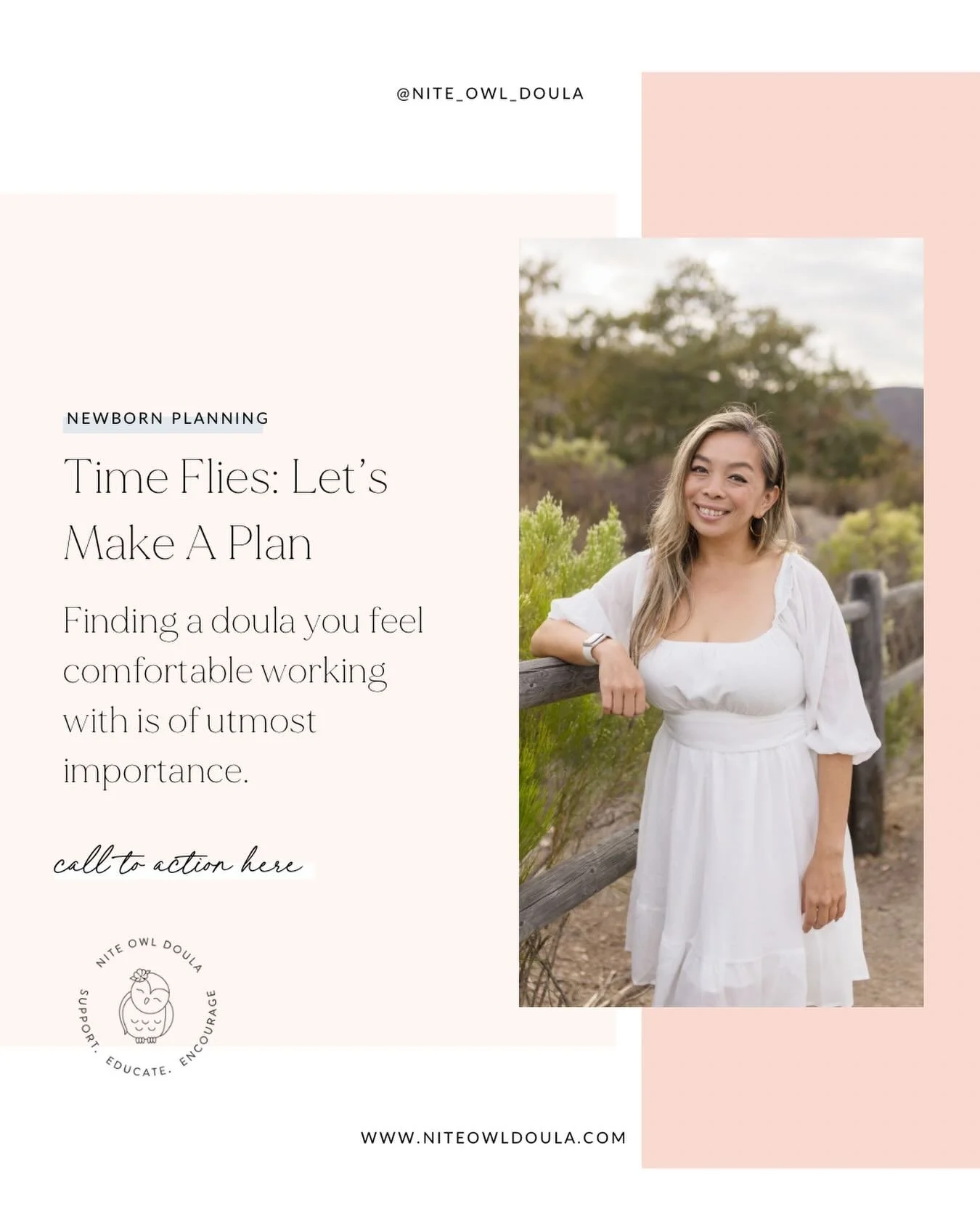 We are here to help you make a plan!

Visit us at 
www.niteowldoula.com
Or DM us for more information!

#postpartum #fourthtrimester #newborn #sandiego #doulasupport