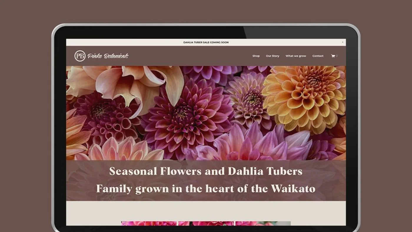 Ecommerce website design for flower seller NZ