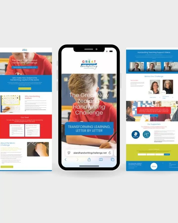 It&rsquo;s the era of the website tidy-up ✨

This bright little one-pager for The Great New Zealand Handwriting Challenge definitely needed one. The budget was tight so I kept things snappy, clean and easy to navigate, just like good handwriting shou