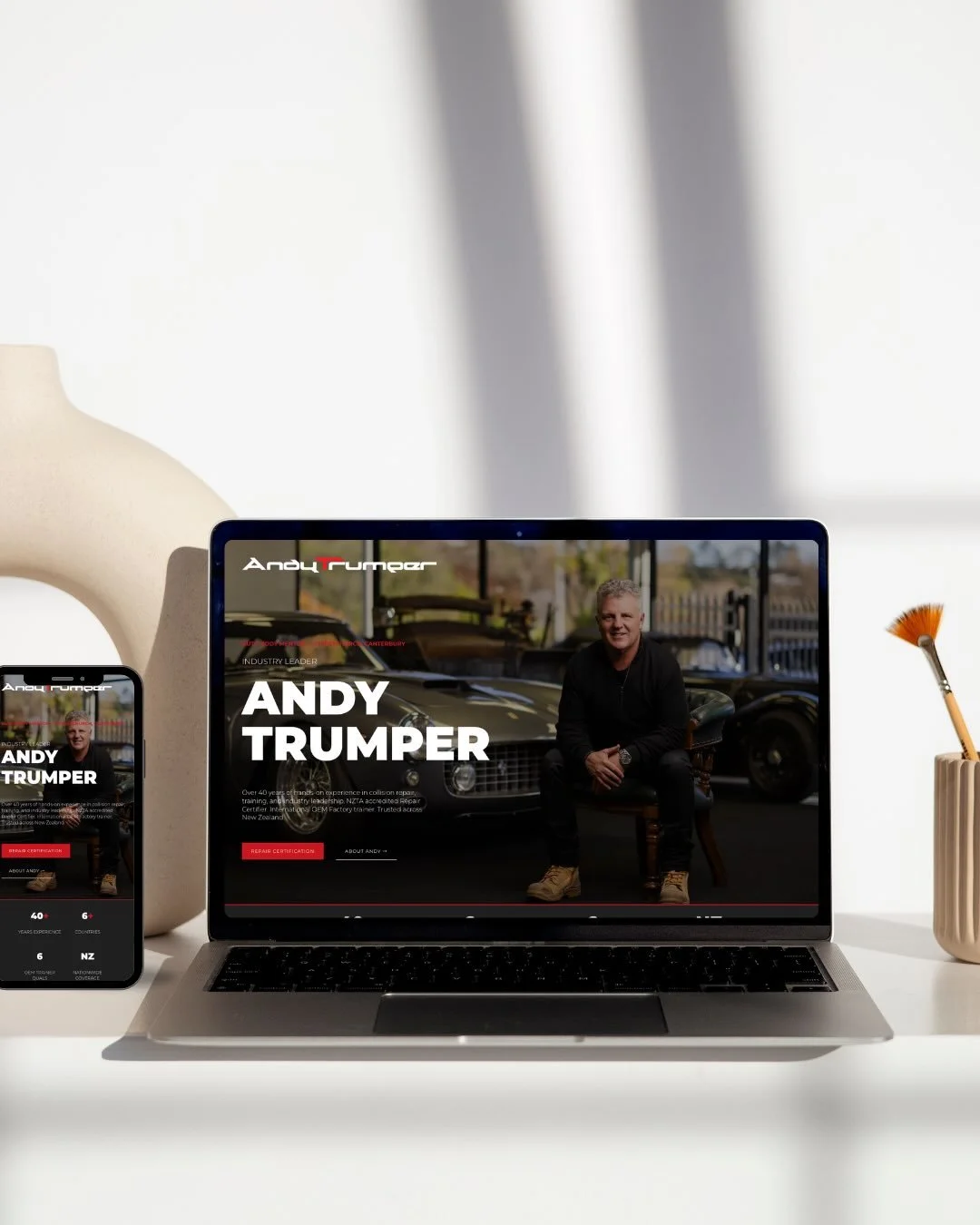 One of my favourite things about designing websites is that no two ever look the same.

Every client, every business and every personal brand deserves a website that&rsquo;s built around them, not around a template or an aesthetic that suits me.

Tha