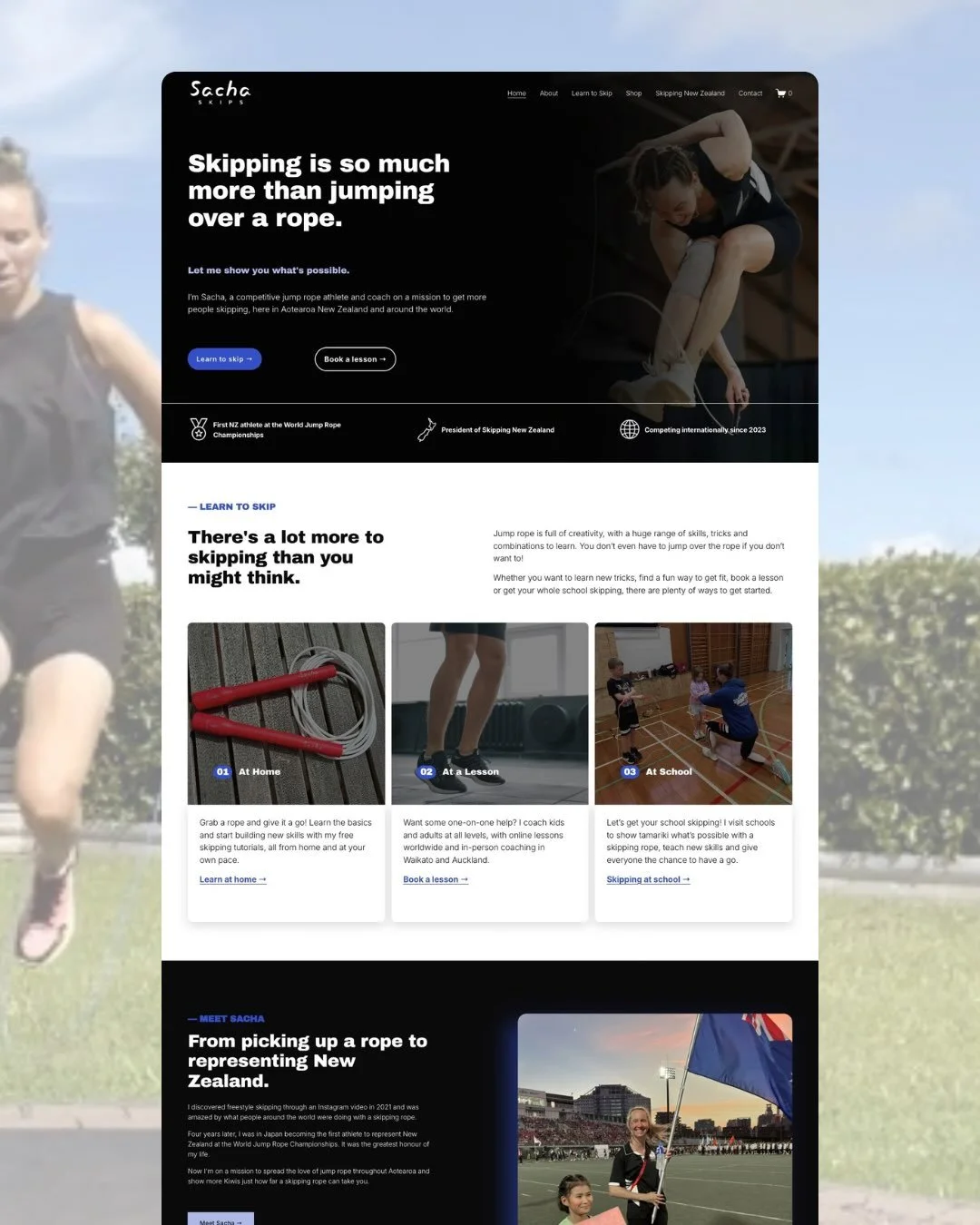 A bit of a before &amp; after for this one 👀

Sacha from Sacha Skips had built her original website herself. It had got her online and done its job, but she was the first to admit she didn&rsquo;t really know what she was doing when she put it toget