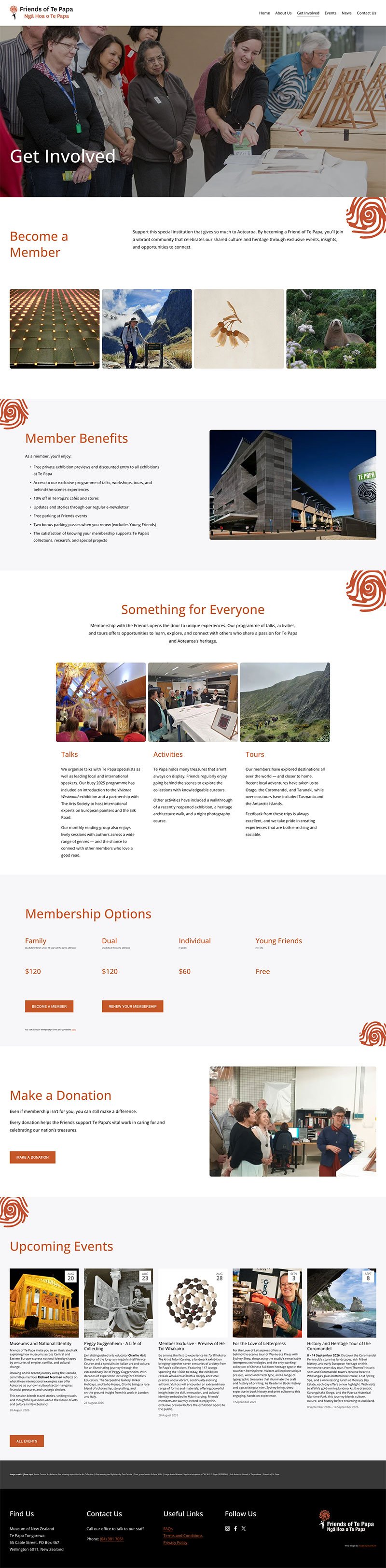 Not for profit website design