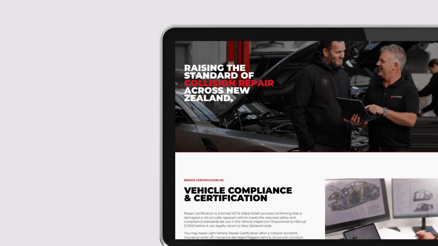 Masculine personal brand website design NZ