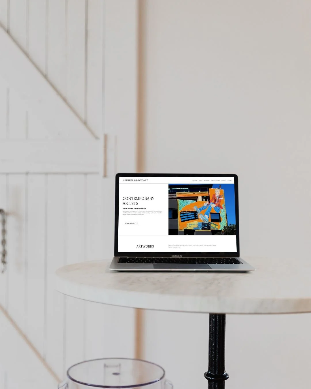 Heimler and Proc website on screen