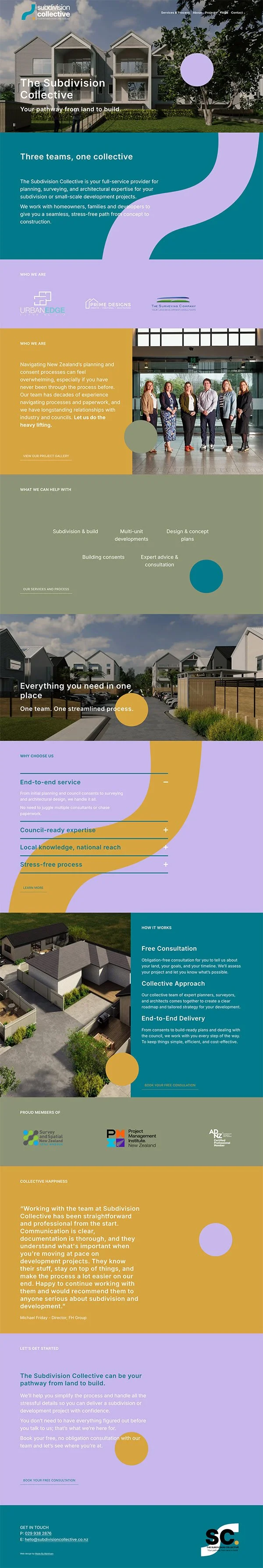Bright planners website modern design