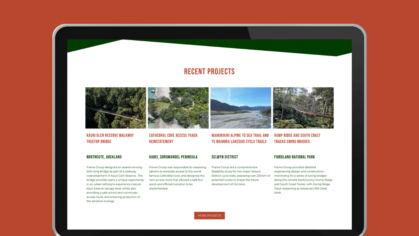 Engineers website design