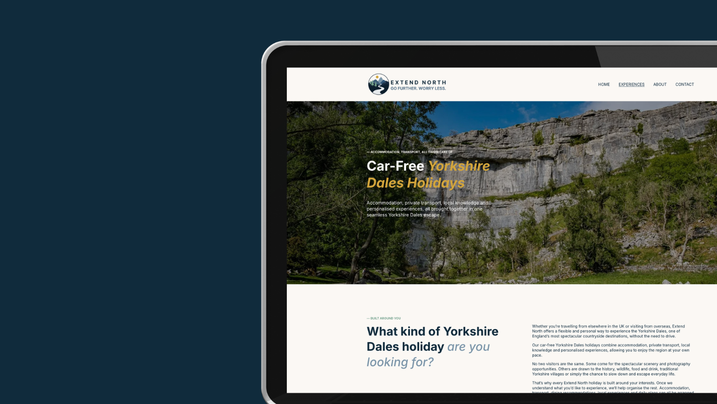 Bespoke travel tour website