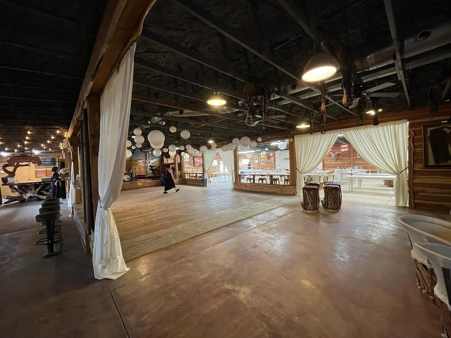 We&rsquo;re over here at the dance hall setting up for another private event this weekend&hellip; we can&rsquo;t share the photos quite yet, but stay tuned for the big reveal! Our calendar is chock full of weddings,  parties, and private events all s