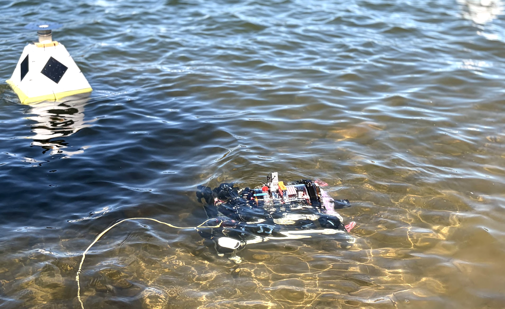 sub in water