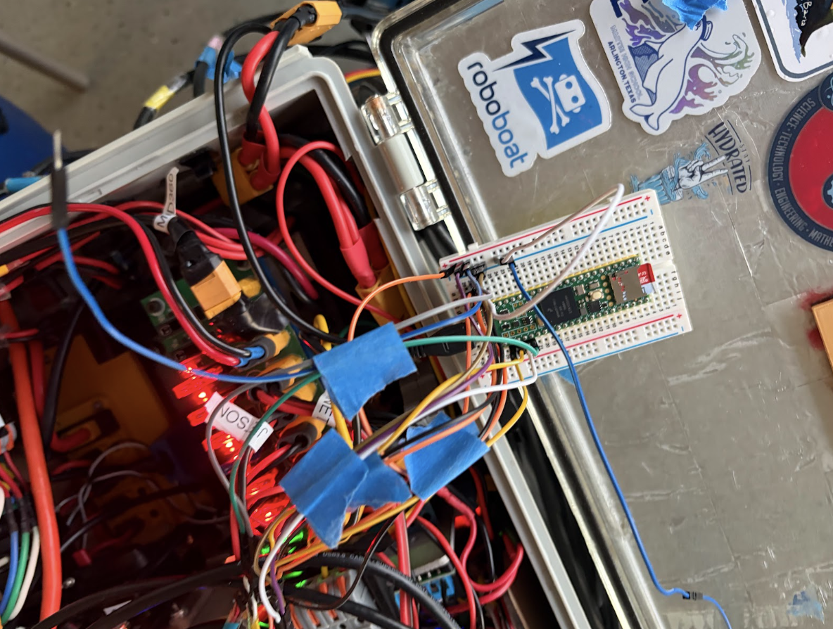 Teensy wiring in electrical box