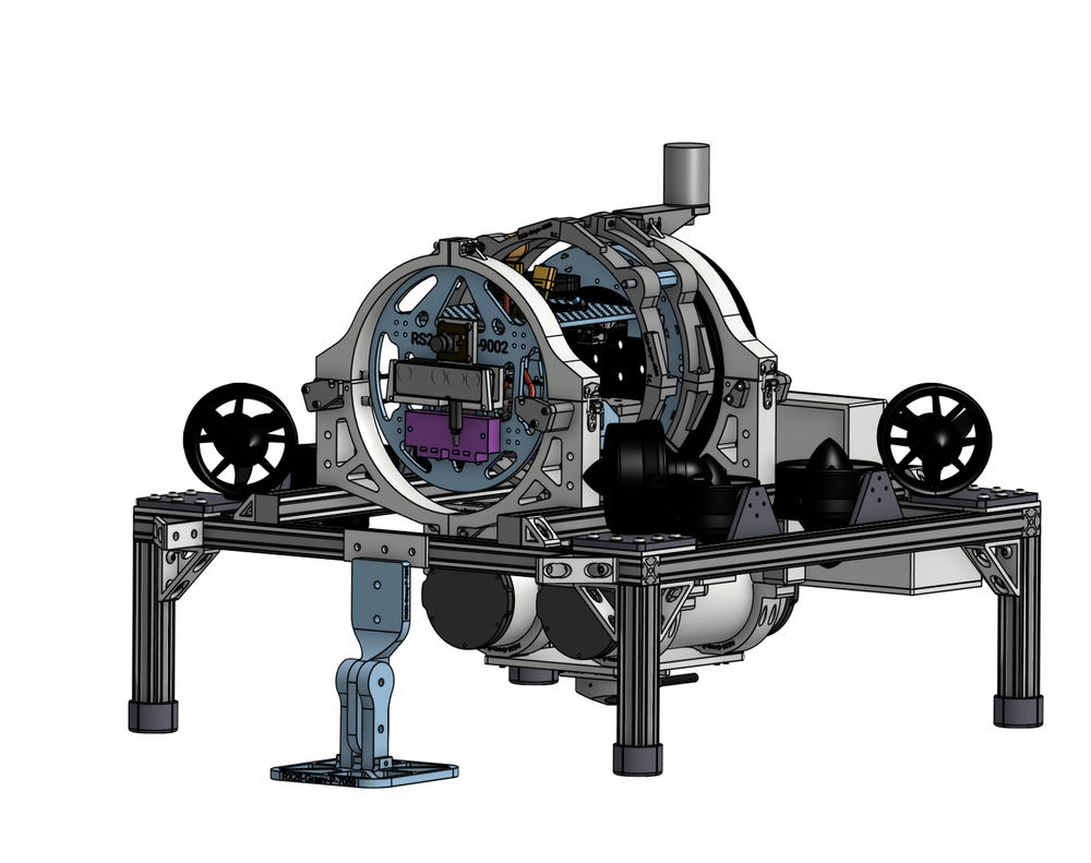 CAD render of the sub