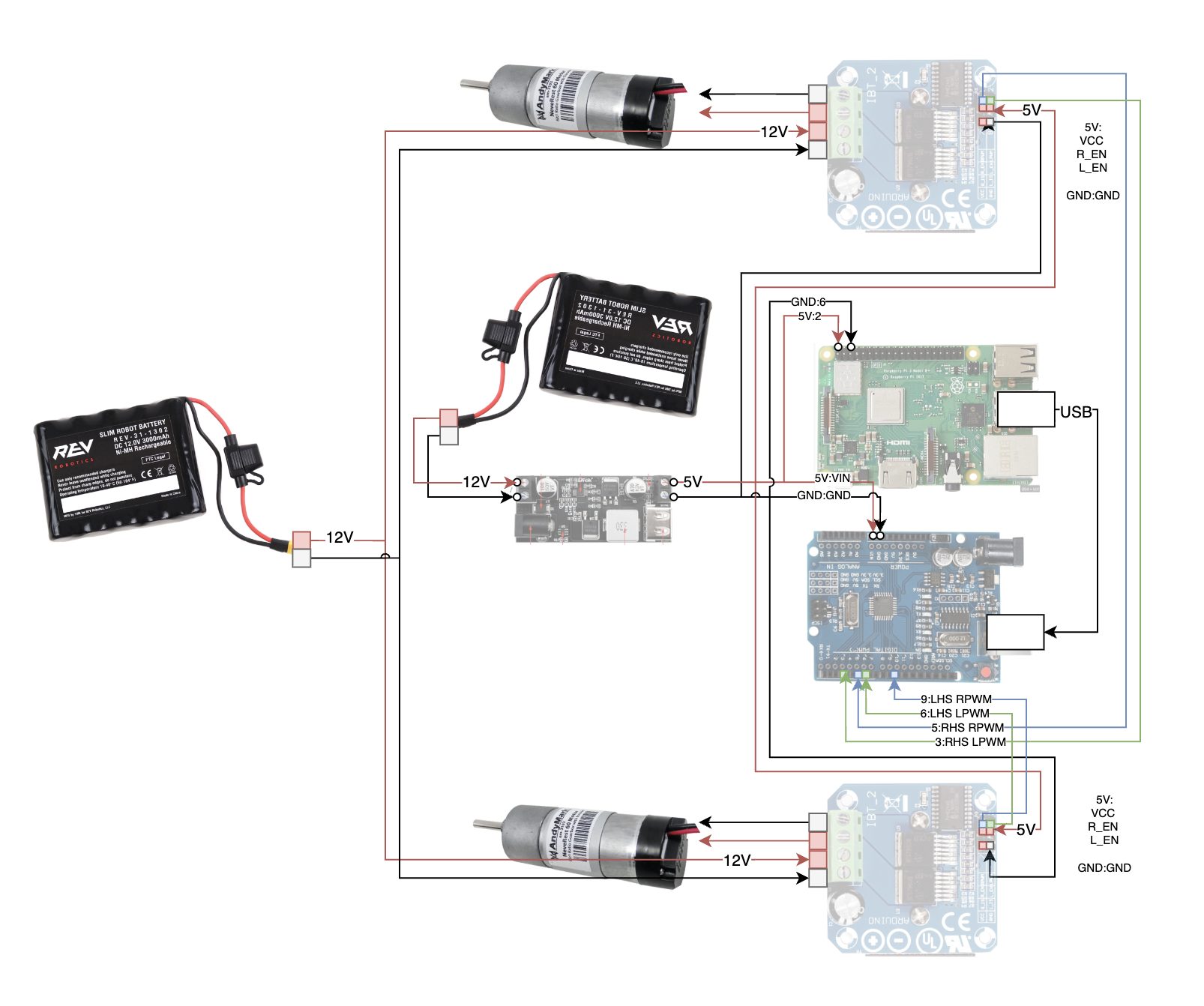 electrical diagram of monkey bot