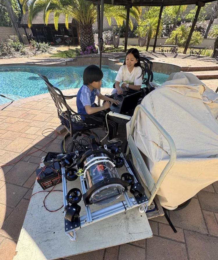 Pool test of the sub's software