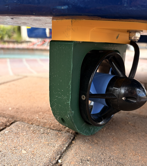 thruster guard on boat