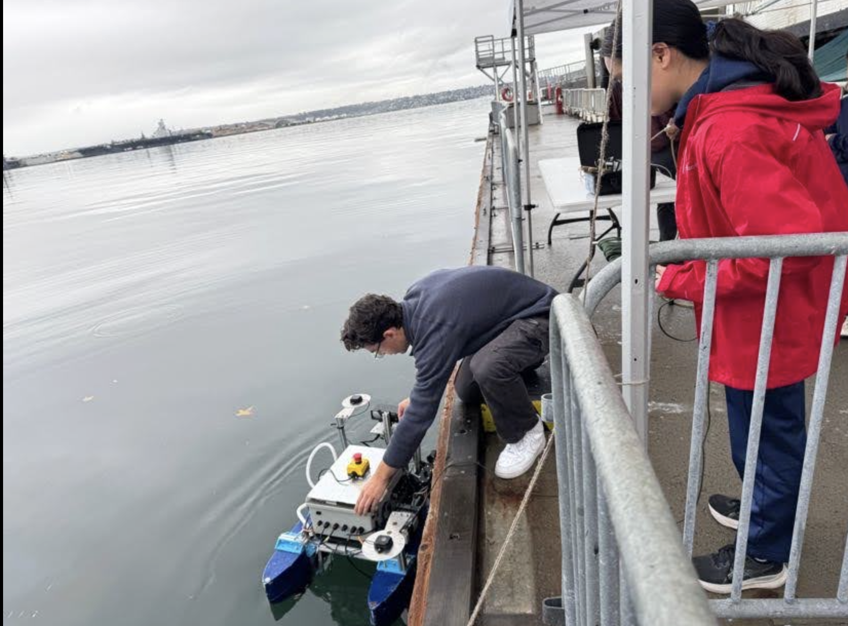 putting barco polo into the san diego harbor