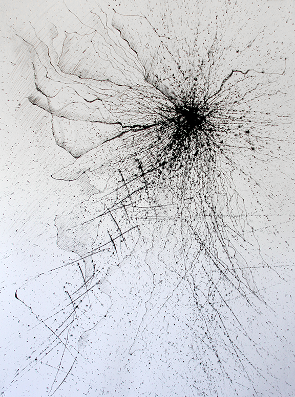 Day 46 ~ Chinese and India Ink On Archival Paper