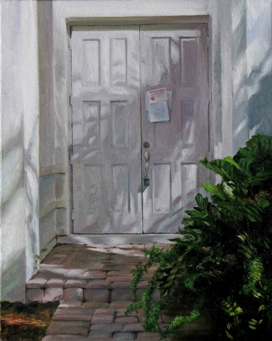 Final Notice, oil on canvas, 11 x 17 in.,  $1,500