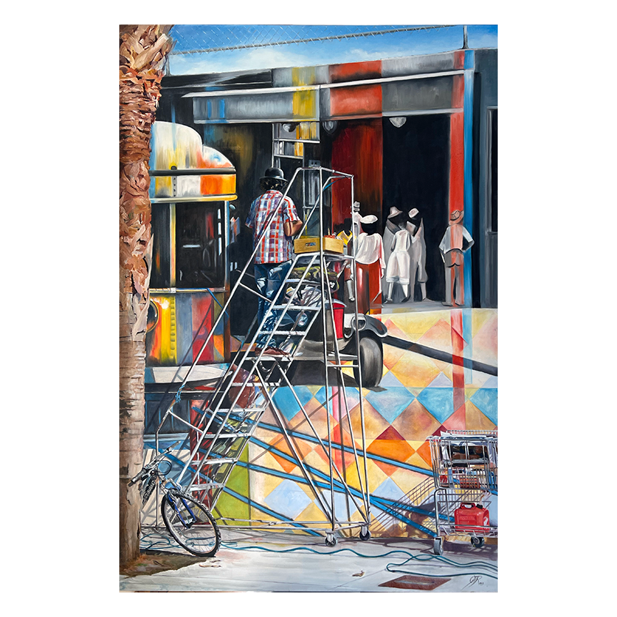 Kobra, Wynwood 2nd ave. 72 x 48 in. $8,000