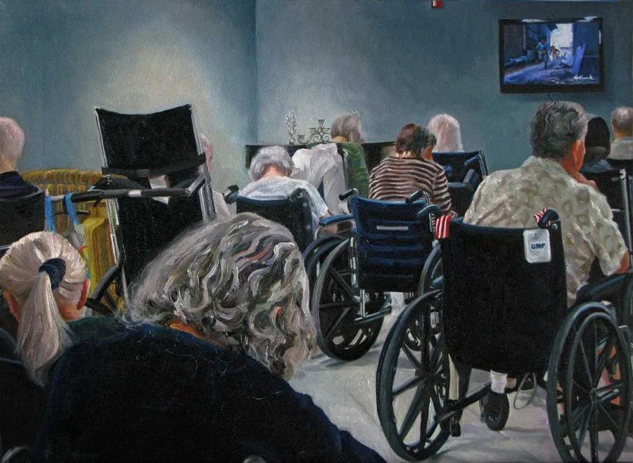 A Hallmark moment, oil on canvas, 16"x22"