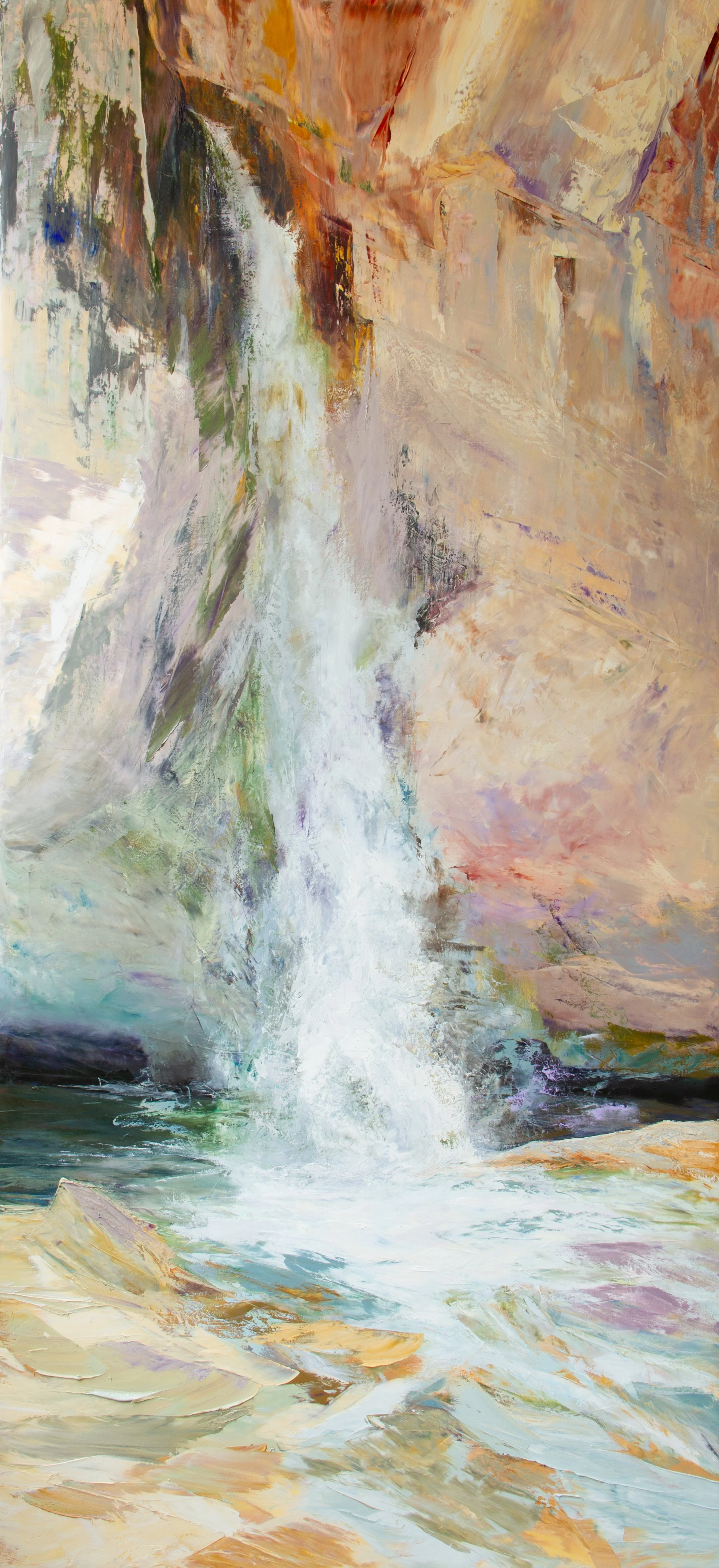 Conditions: Gravity  2026
Cold Wax & Oil on Canvas
86 x40 in.
