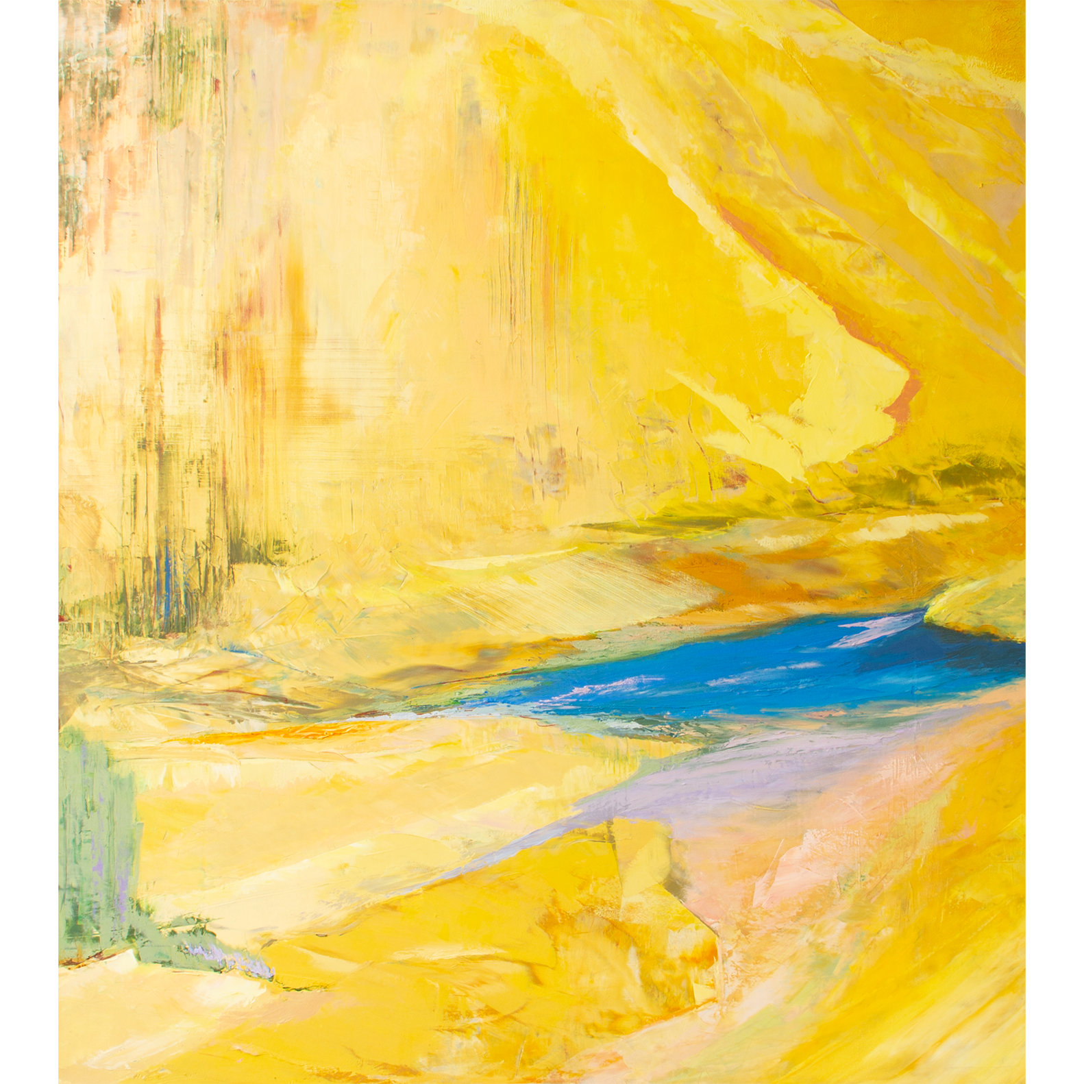 Confluence, oil & cold wax on canvas, 40 x 36, $7,000