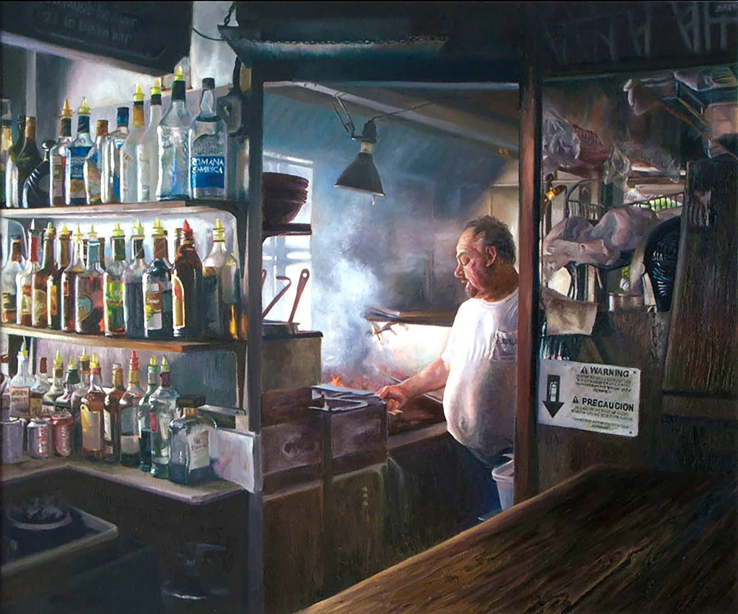 Le tub""  Hollywood, Fl  oil on canvas  30in x 36in