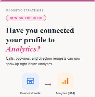Have you connected Google Business Profile to Google Analytics?