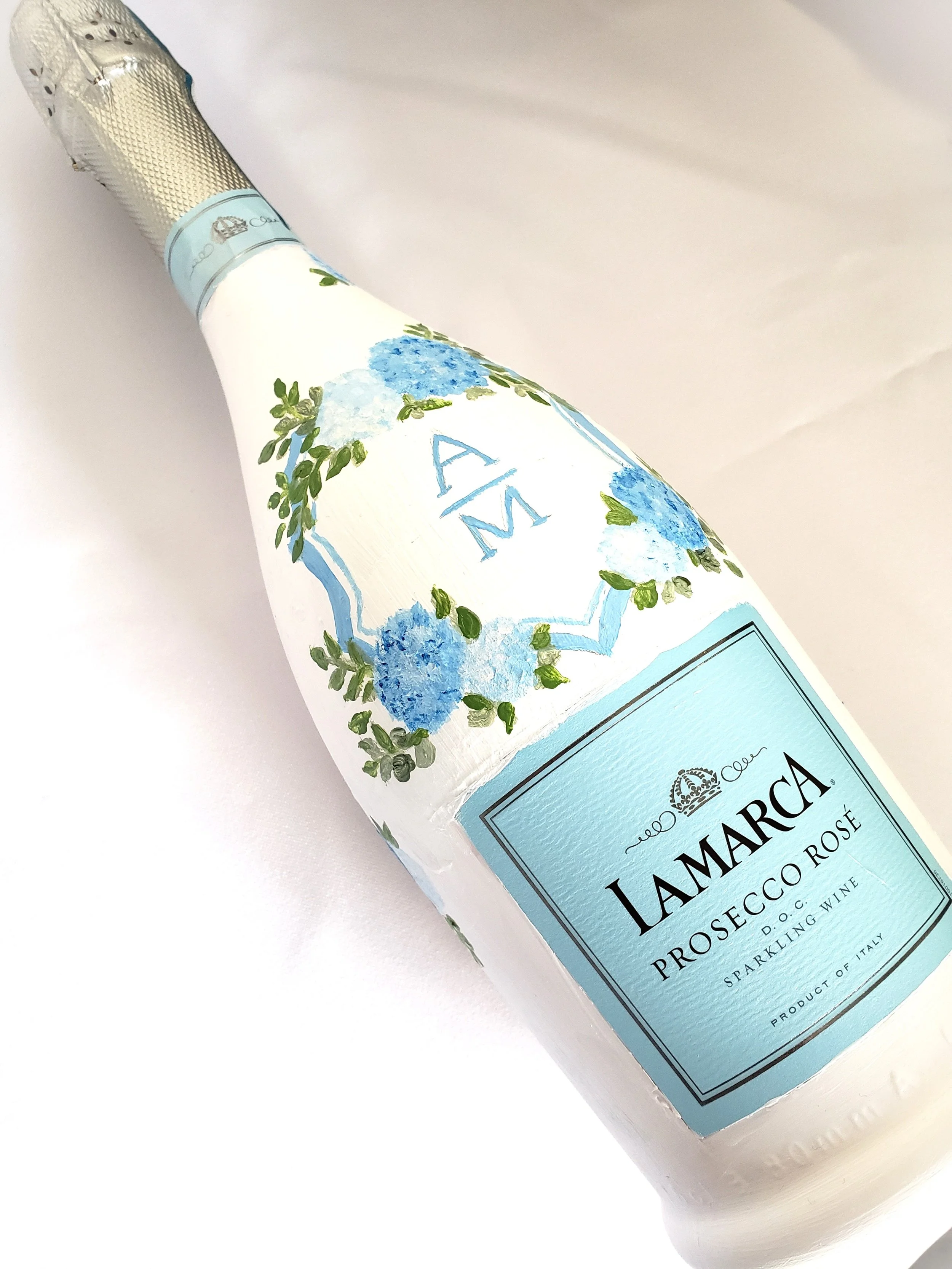 Custom Monogram Painted Bottle