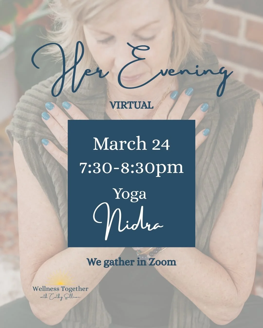 💞These two events are open for registration. 

🌱You&rsquo;re invited to join us for our March Theme. 

Acceptance. 

🌙3/24 Her Evening of Rest -online Yoga Nidra
🌞3/28 Her Day of Rest - in-person gathering 

🔗in bio @cathypsullivan for upcoming 