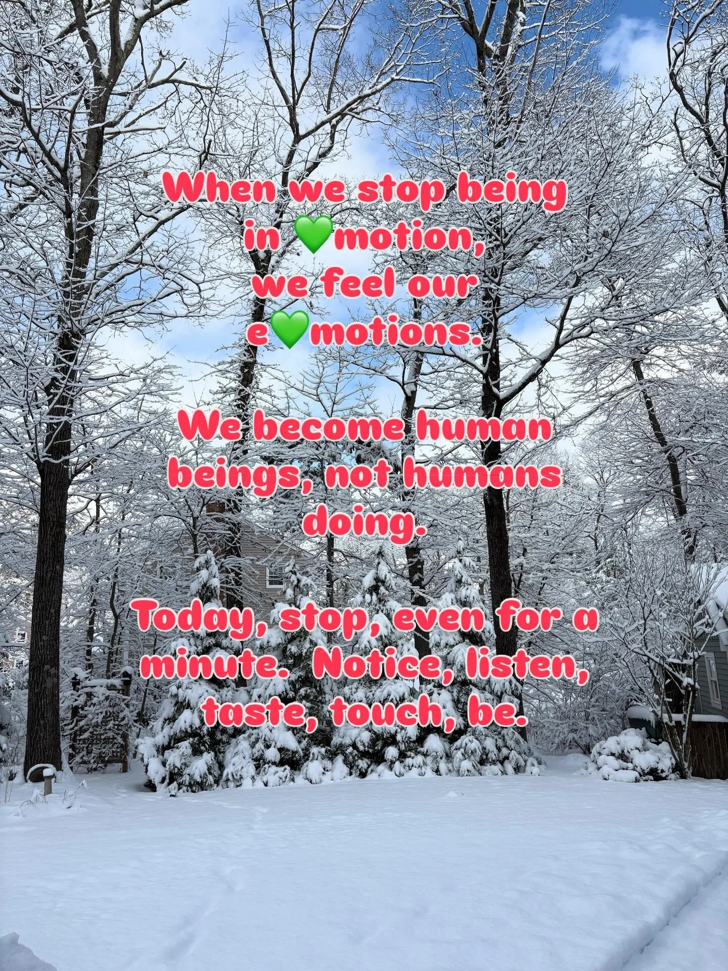 JOYFUL CHALLENGE💞

It&rsquo;s the end of the first 31 days of 2026. 
Here&rsquo;s my JOYFUL challenge for you!

Stop, notice, listen, feel. 

Do this little practice each day in February journal one, word, phrase or feeling you have. You&rsquo;ll fe