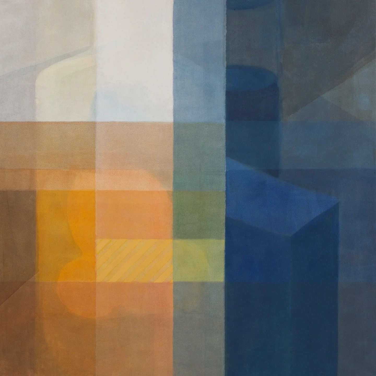 "Sea Glass" - 50x50 in. - Acrylic on canvas