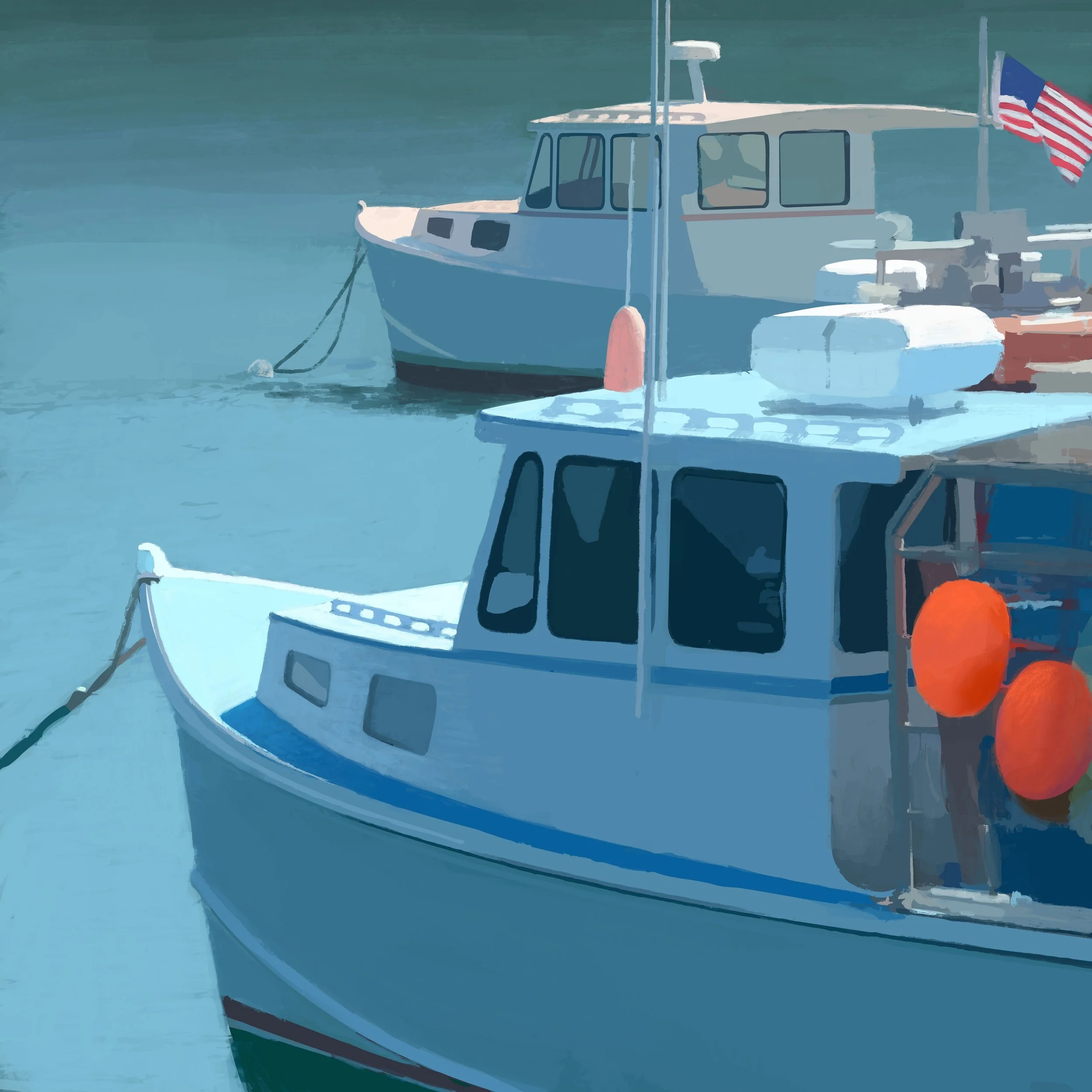 &ldquo;Mooring Lines&rdquo;
2026
Mixed digital media
Archival pigment print on paper
21 x 21 in
Edition of 20