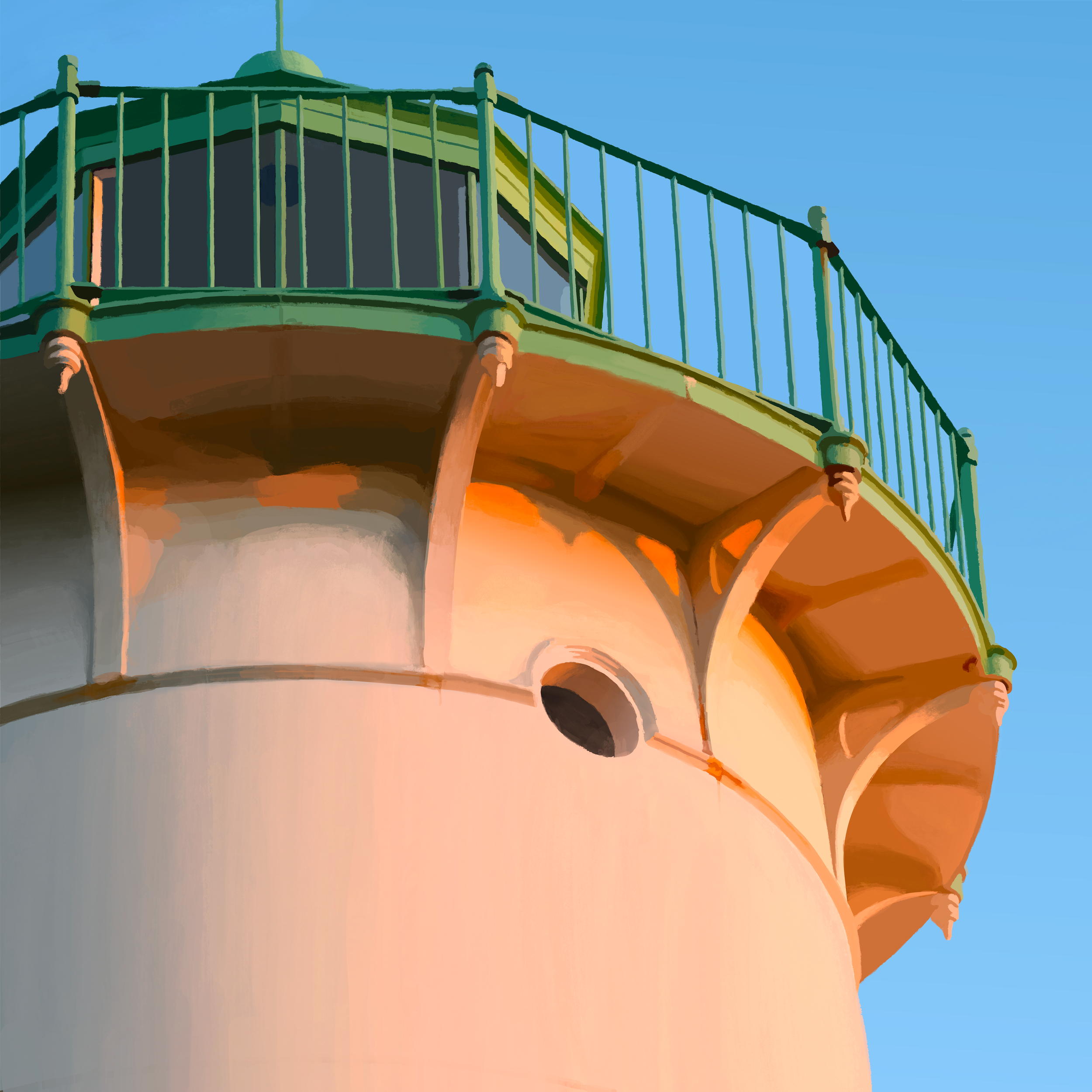  Little River Light  
2026 
21 x 21 in 
Mixed digital media 
Archival pigment print 
Limited edition of 20 