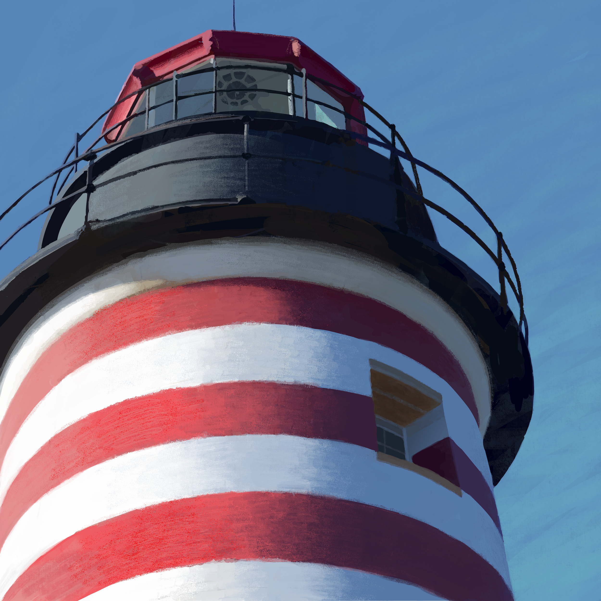  Quoddy Light 2  
2026 
21 x 21 in 
Mixed digital media 
Archival pigment print 
Limited edition of 25 