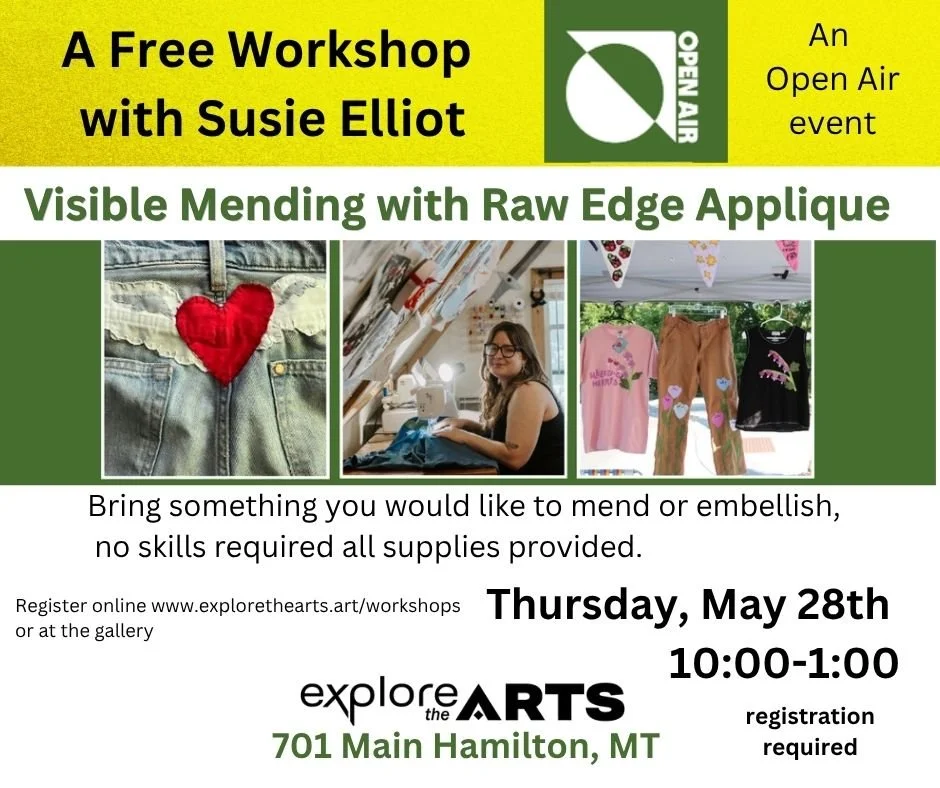 Visible Mending with Raw Edge Applique free event