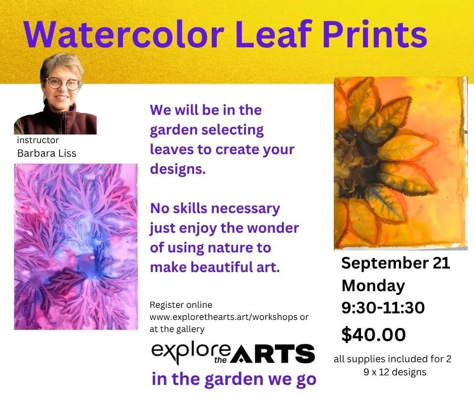 Watercolor Leaf Prints