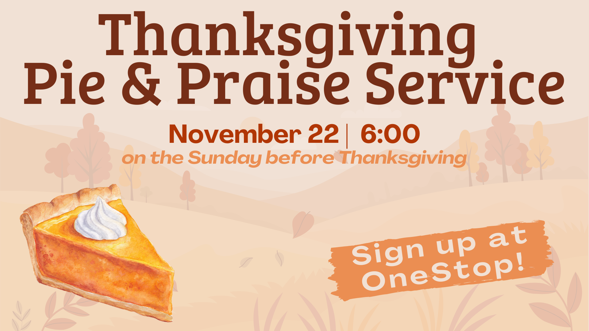Thanksgiving Dinner & Service