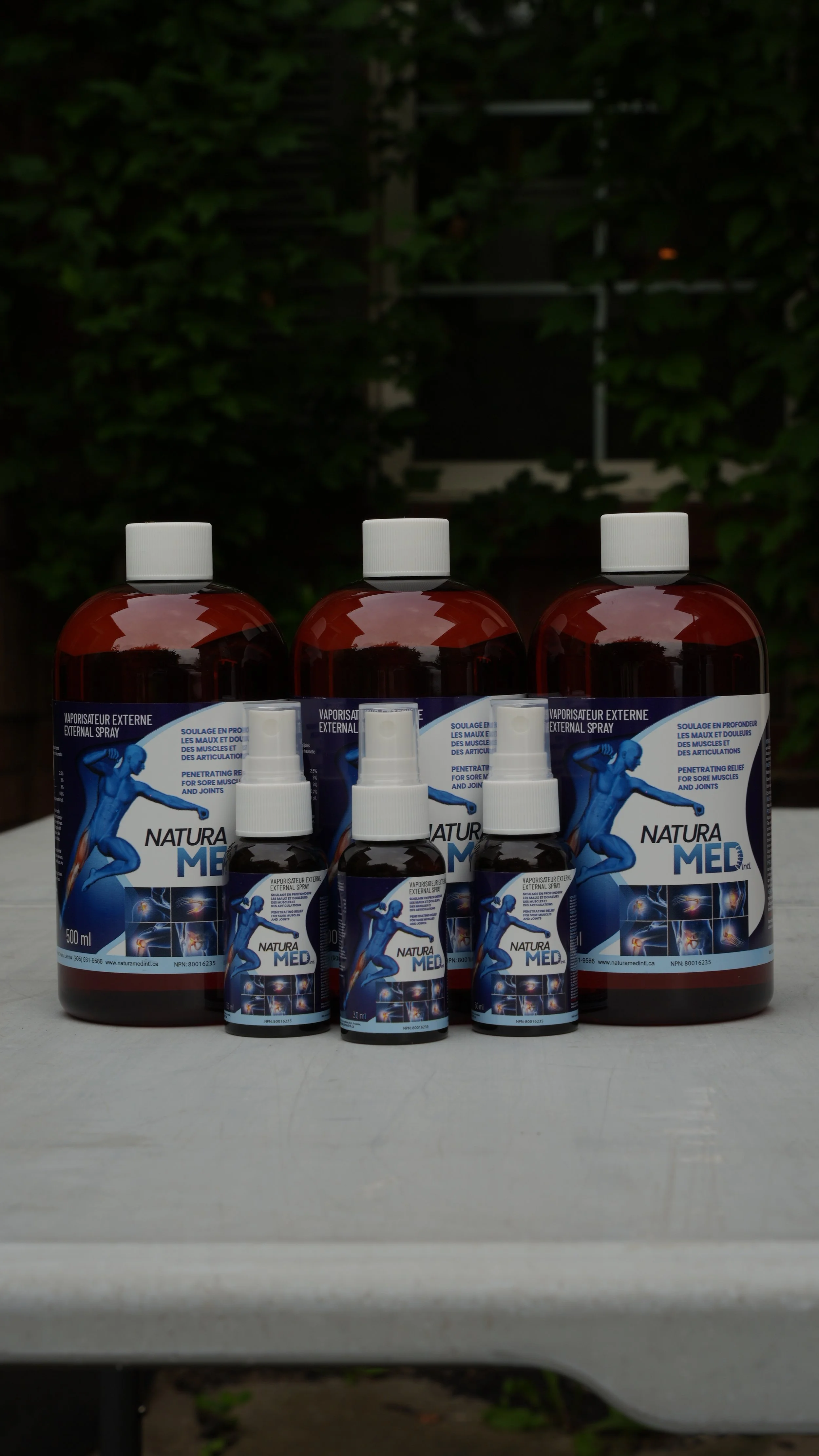 Three 500ml & Three 30ml