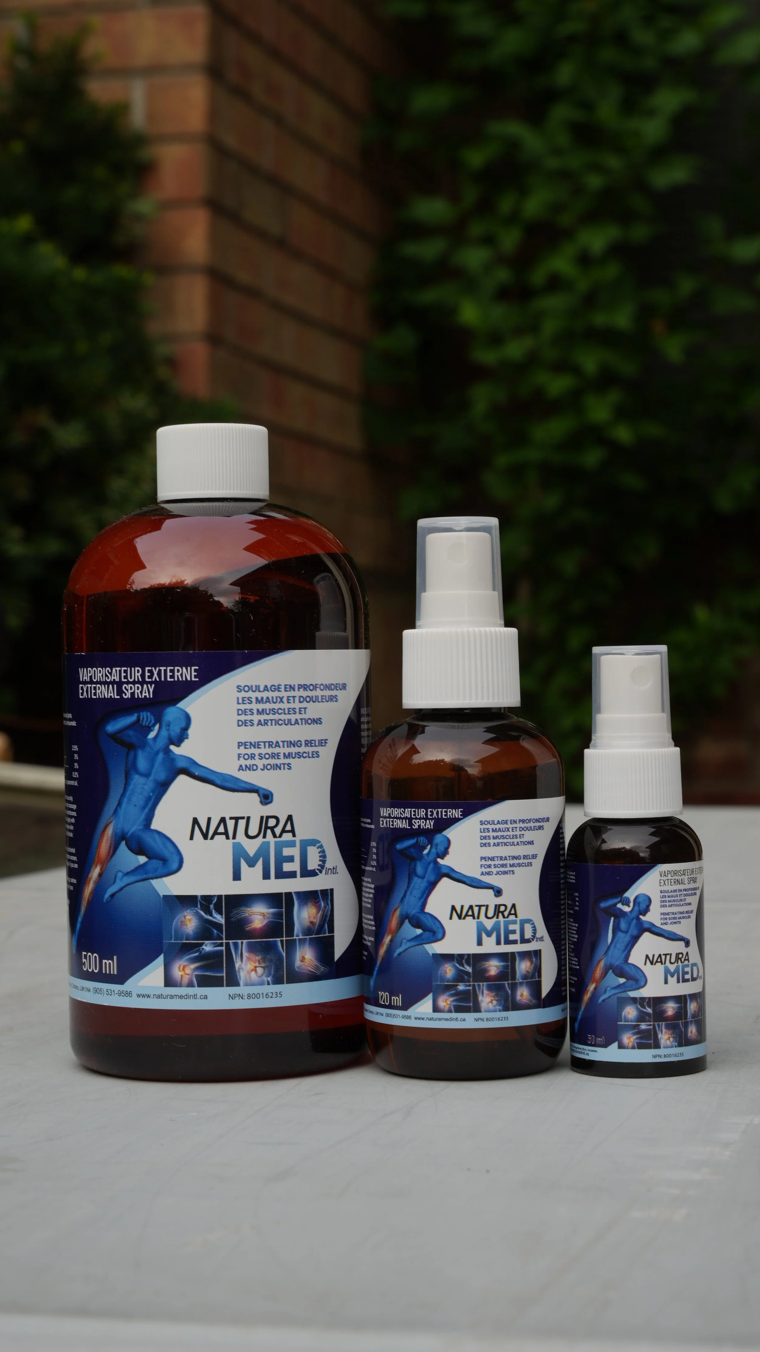 30ml, 120ml & 500ml