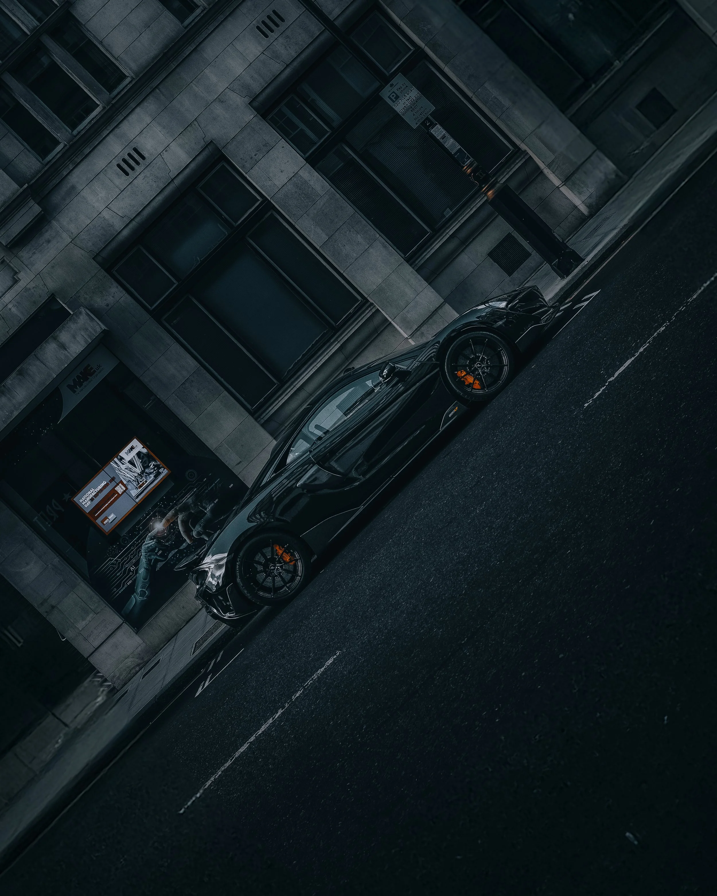 Rotating the image to add a new interest to the perspective.