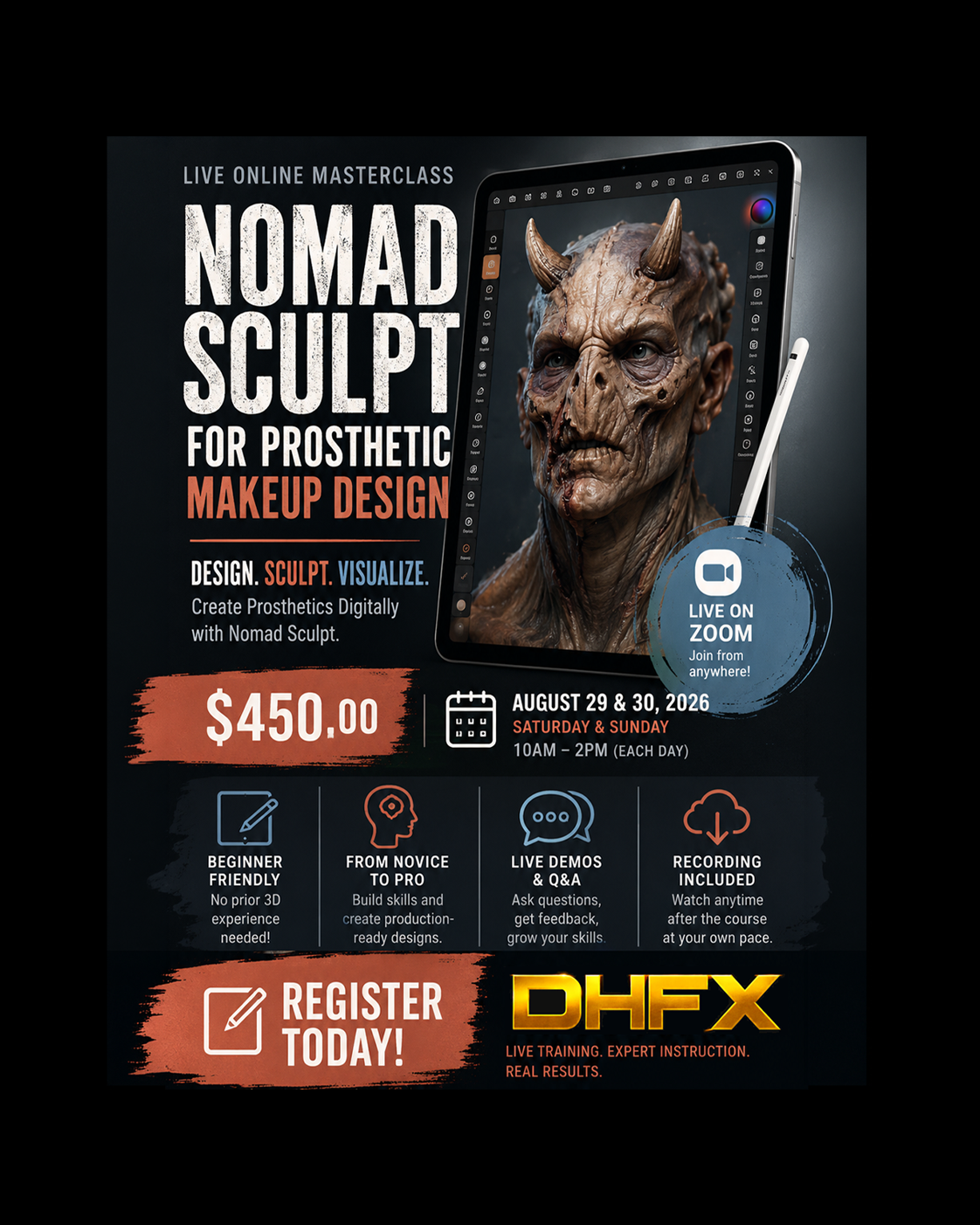 Nomad Sculpt for Prosthetic Makeup Design