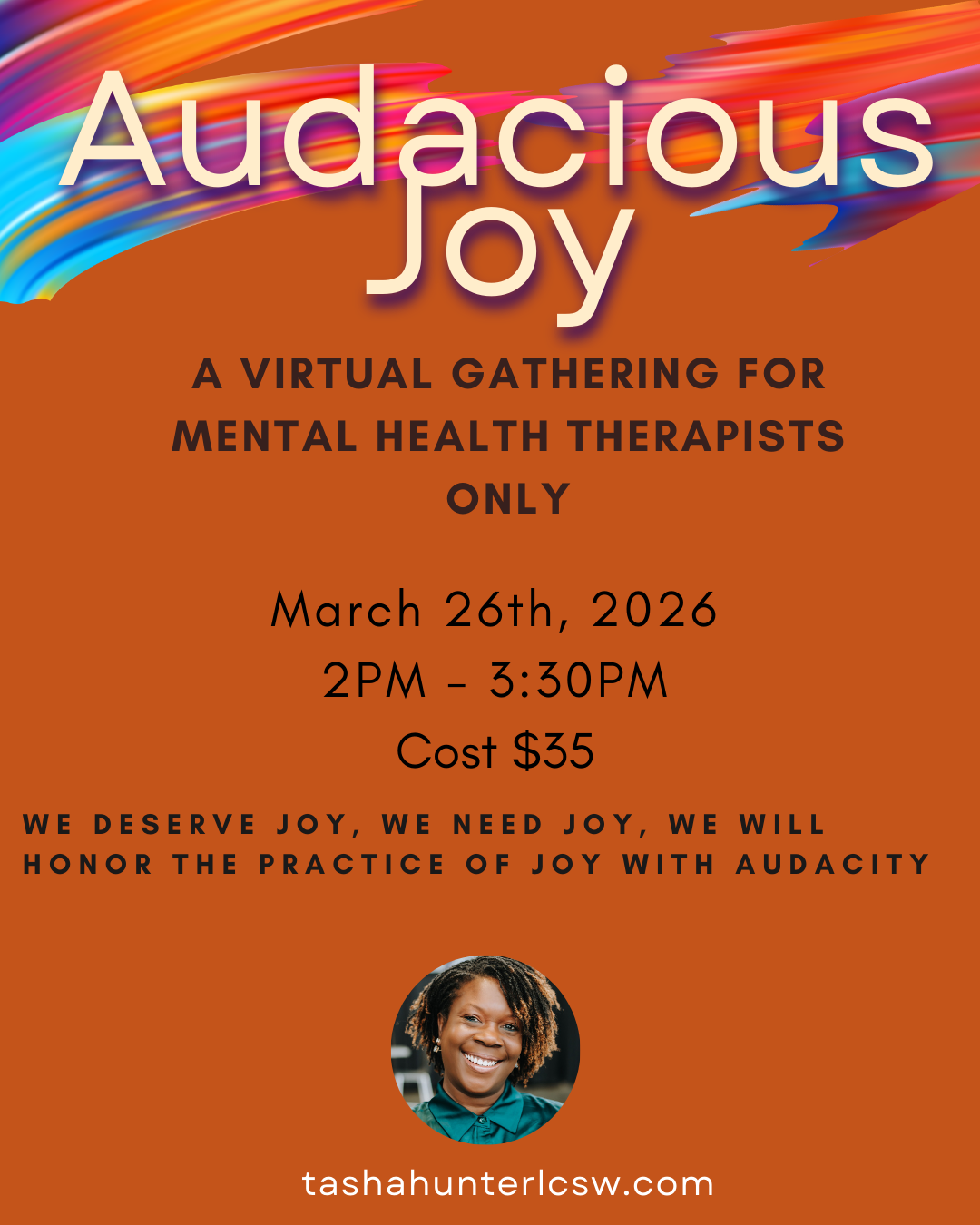 Audacious Joy ( Therapist Edition)